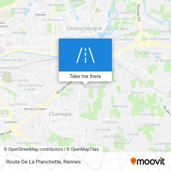 Route De La Planchette map