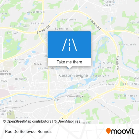 Rue De Bellevue map