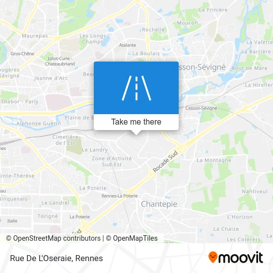 Rue De L'Oseraie map