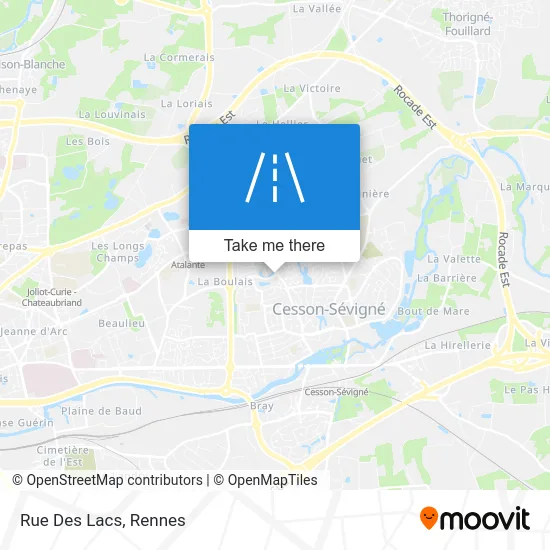 Rue Des Lacs map