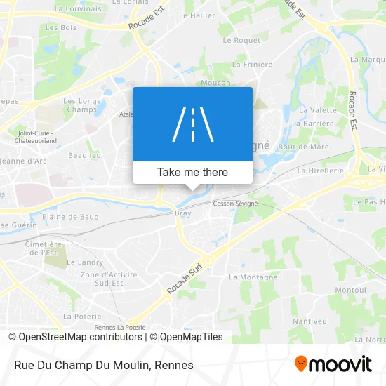 Rue Du Champ Du Moulin map