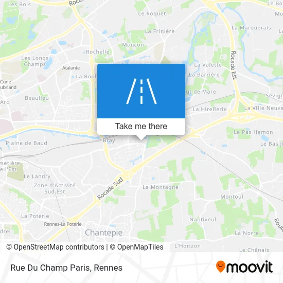 Rue Du Champ Paris map