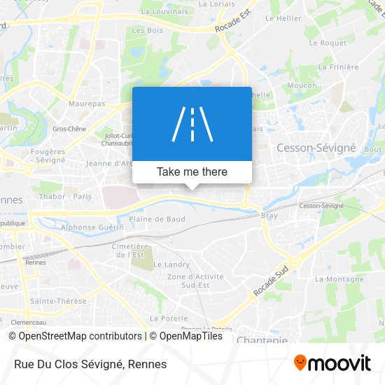 Rue Du Clos Sévigné map