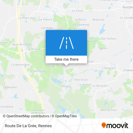 Route De La Grée map