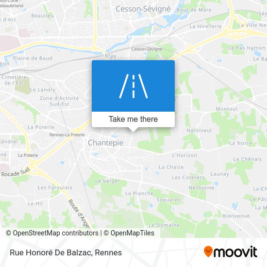 Rue Honoré De Balzac map