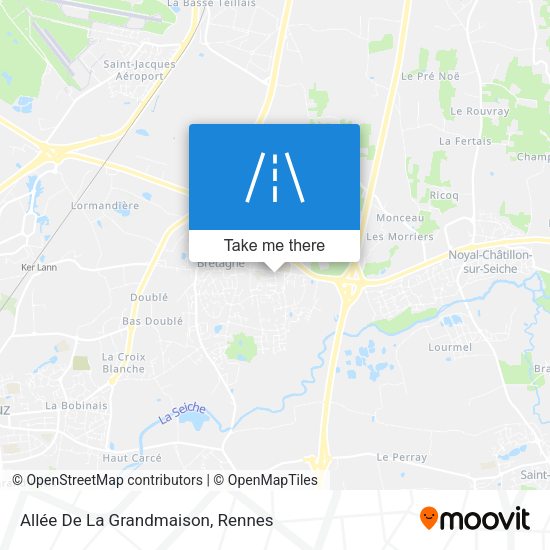 Allée De La Grandmaison map