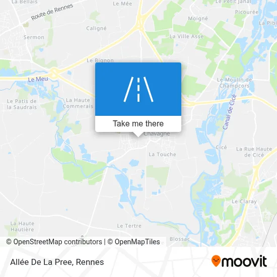 Allée De La Pree map