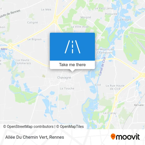 Allée Du Chemin Vert map