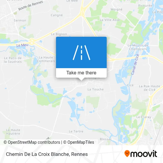 Chemin De La Croix Blanche map