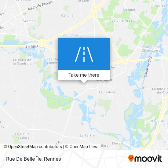 Rue De Belle Île map