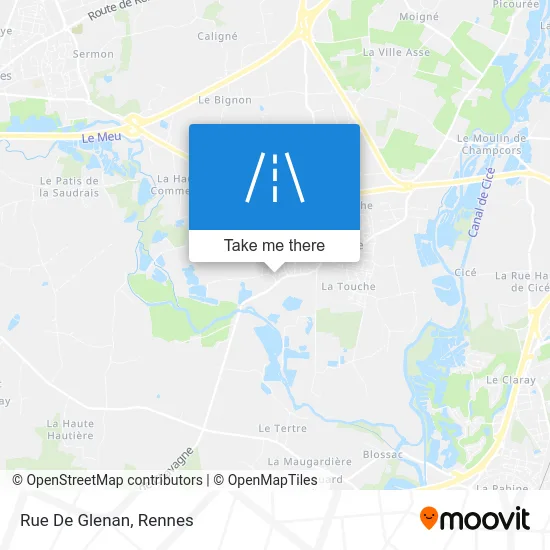 Rue De Glenan map
