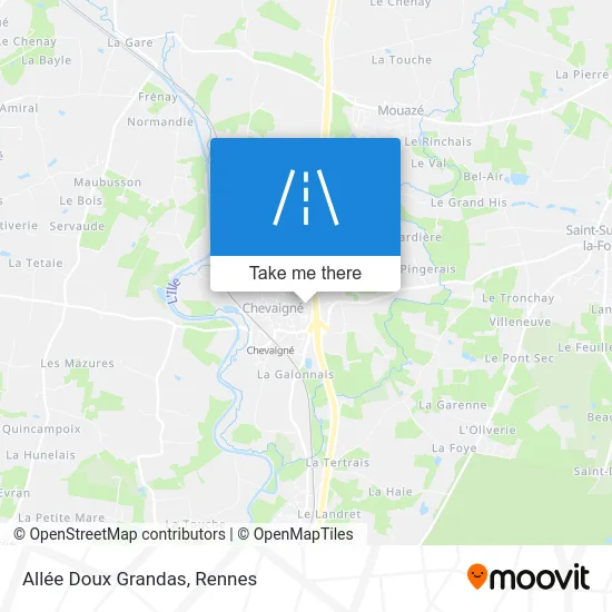 Allée Doux Grandas map