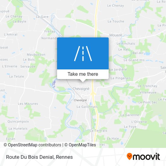 Route Du Bois Denial map