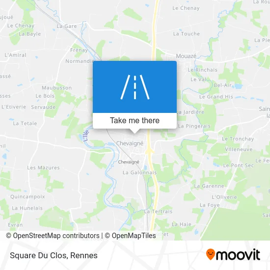 Square Du Clos map
