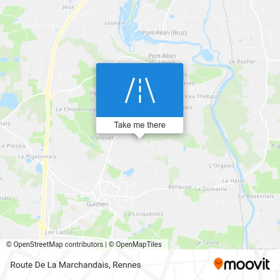Route De La Marchandais map