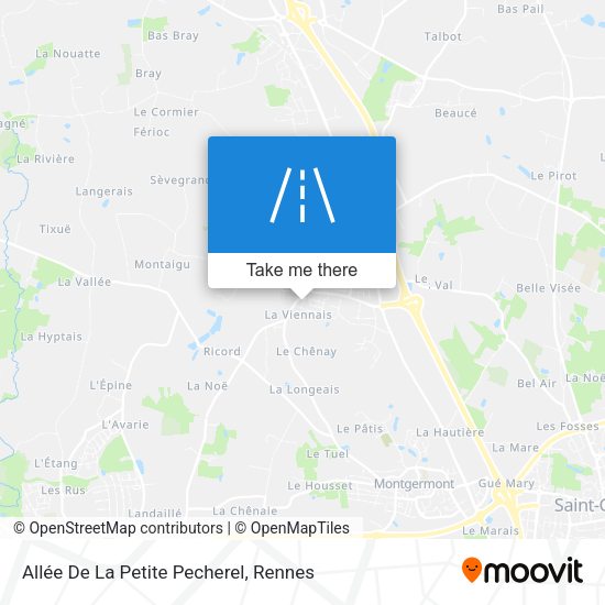 Allée De La Petite Pecherel map