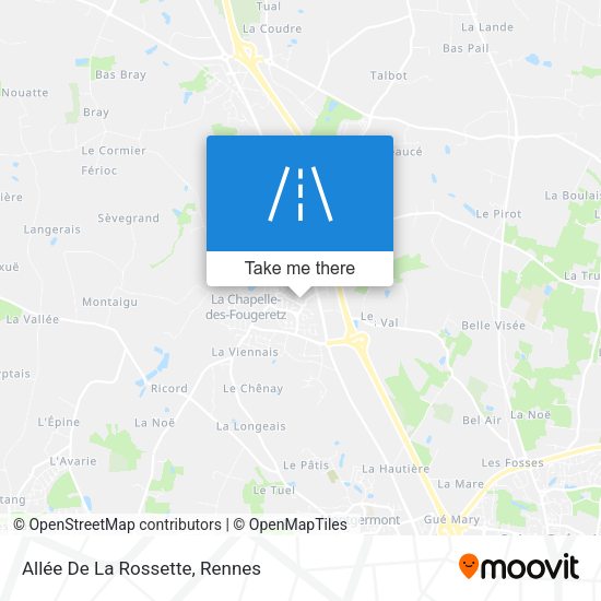 Allée De La Rossette map