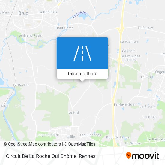 Circuit De La Roche Qui Chôme map