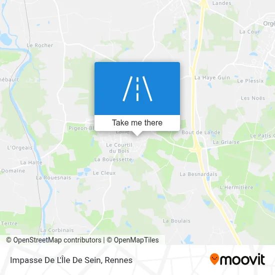 Impasse De L'Île De Sein map