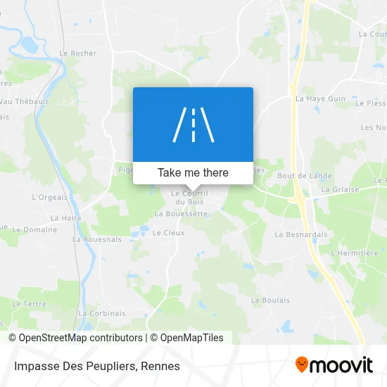 Impasse Des Peupliers map