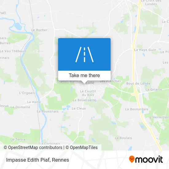 Impasse Edith Piaf map