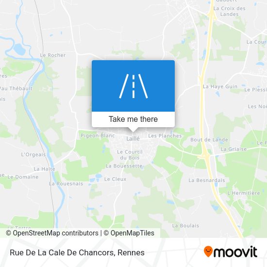 Rue De La Cale De Chancors map
