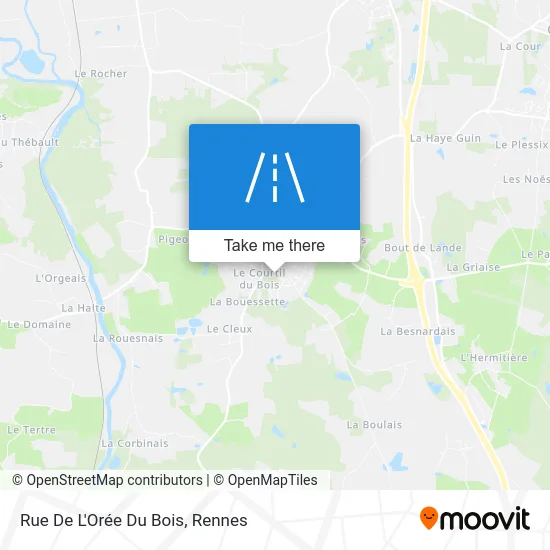 Rue De L'Orée Du Bois map