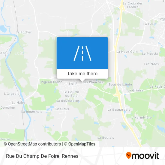 Rue Du Champ De Foire map