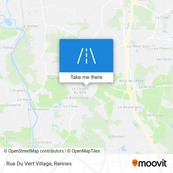 Rue Du Vert Village map