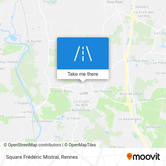 Square Frédéric Mistral map
