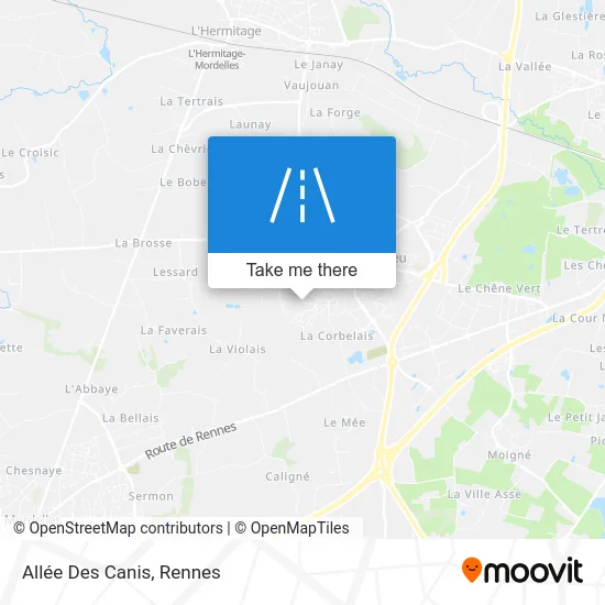 Allée Des Canis map