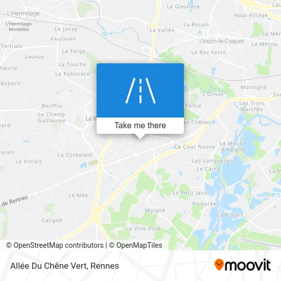 Allée Du Chêne Vert map