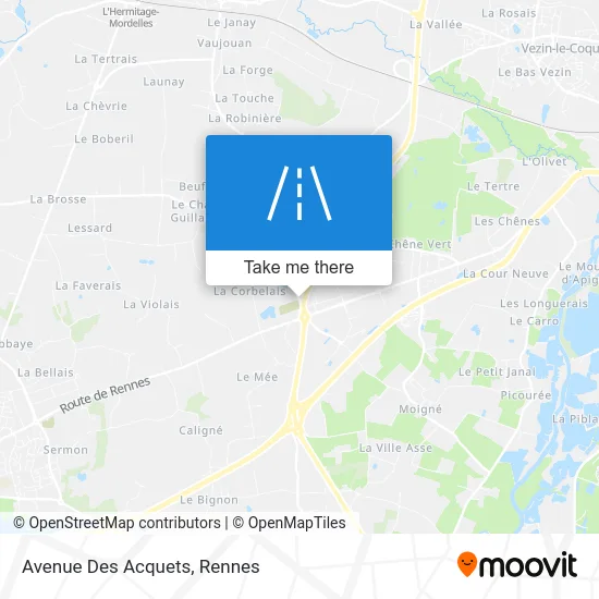 Avenue Des Acquets map