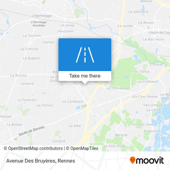 Avenue Des Bruyères map