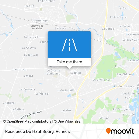 Résidence Du Haut Bourg map