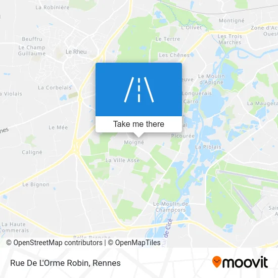 Mapa Rue De L'Orme Robin