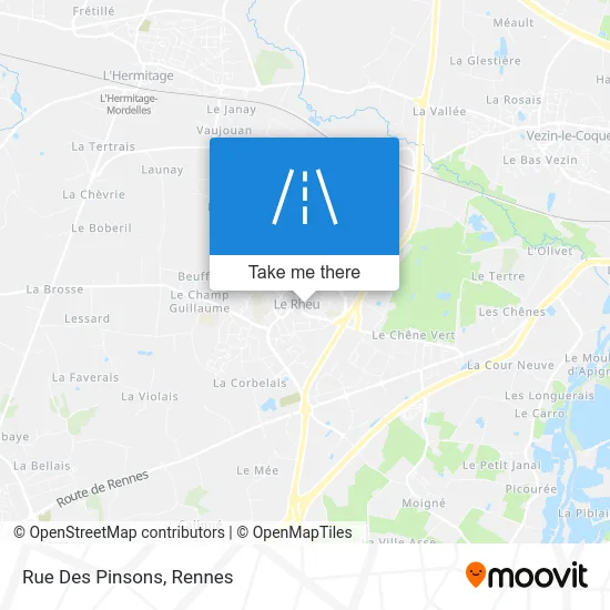 Rue Des Pinsons map