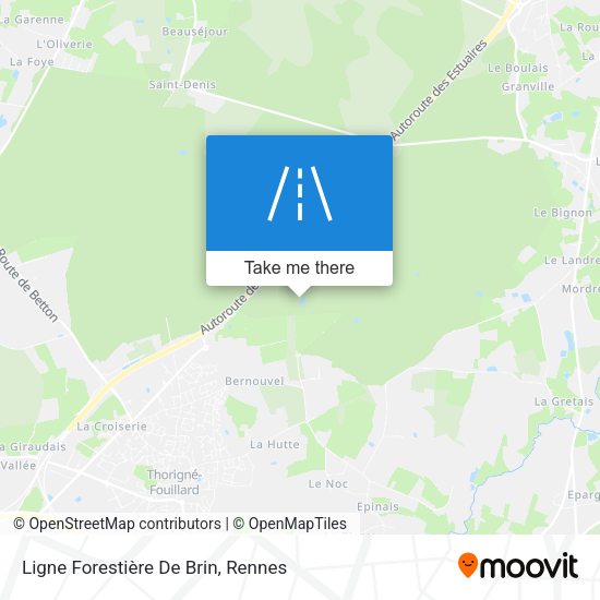 Ligne Forestière De Brin map