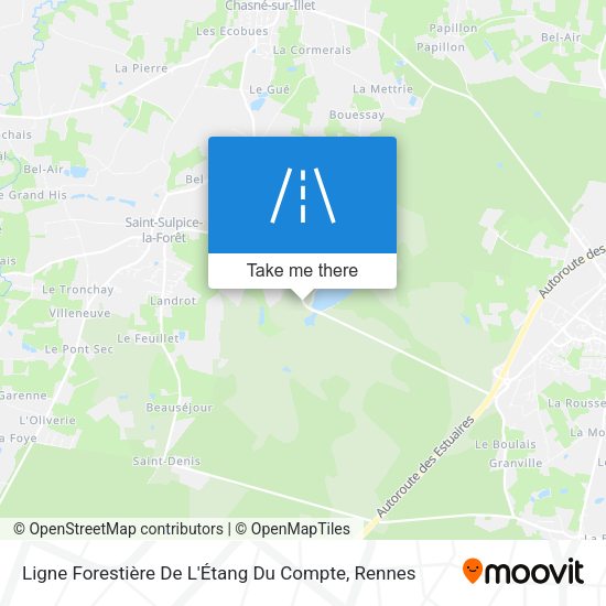 Ligne Forestière De L'Étang Du Compte map