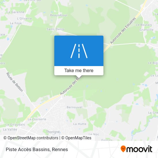 Piste Accès Bassins map