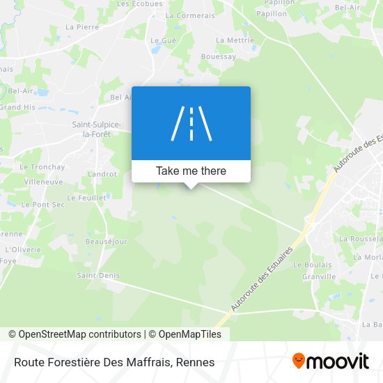 Route Forestière Des Maffrais map