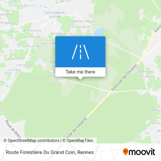 Route Forestière Du Grand Coin map