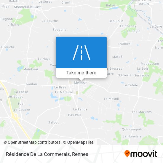Résidence De La Commerais map