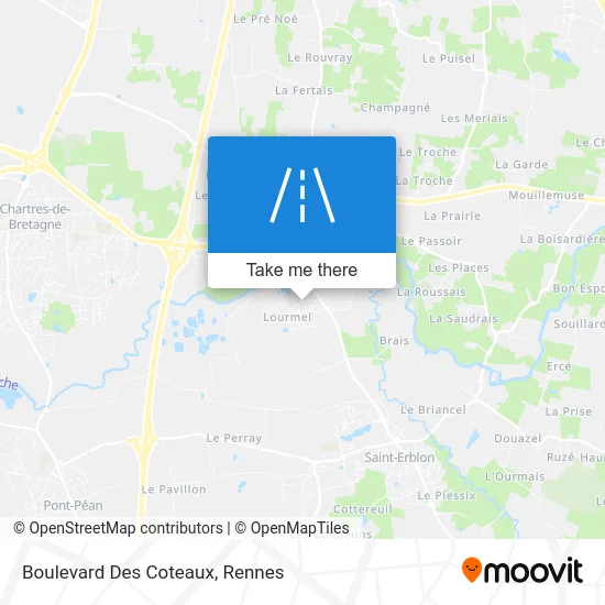 Boulevard Des Coteaux map