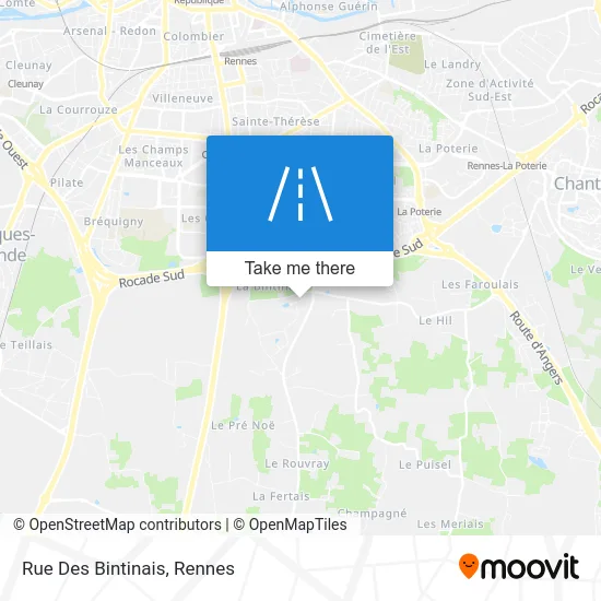 Rue Des Bintinais map