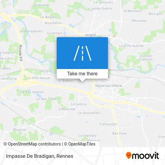 Impasse De Bradigan map
