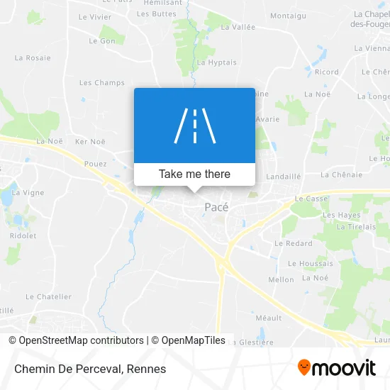 Chemin De Perceval map
