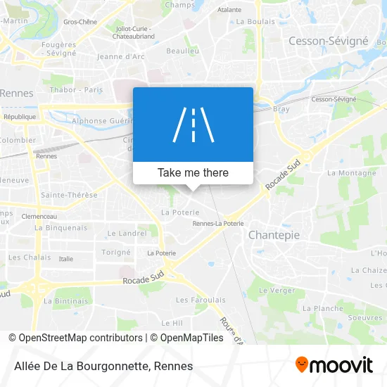 Allée De La Bourgonnette map