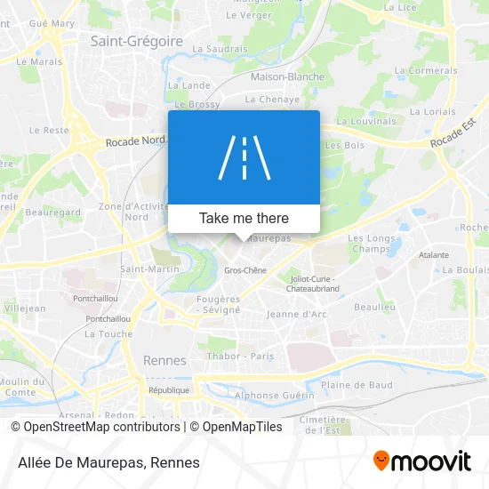 Allée De Maurepas map