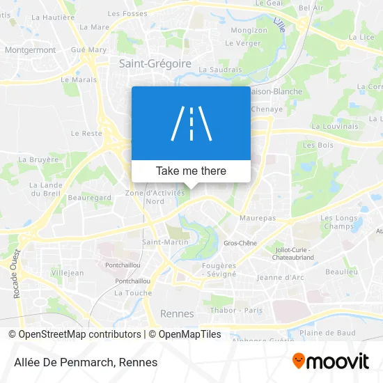 Allée De Penmarch map